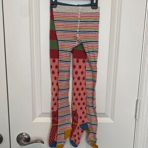 Hanna Andersson Multicolor Striped and Polka Dot Tights